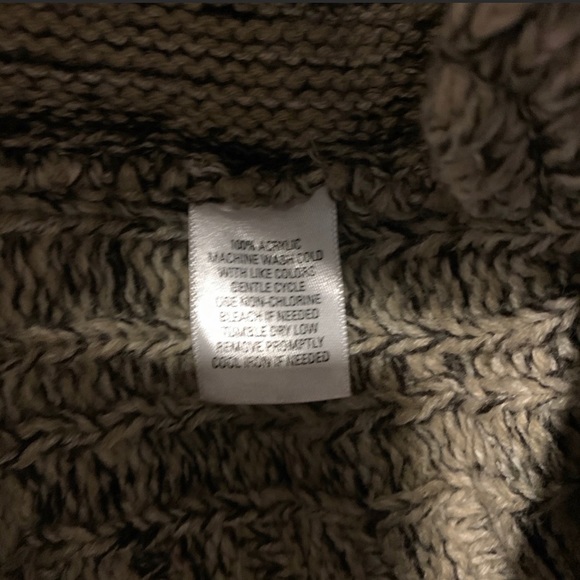 Women's Indigo Waterfall Draped Knitted Vest Sz 1X - Picture 3 of 4